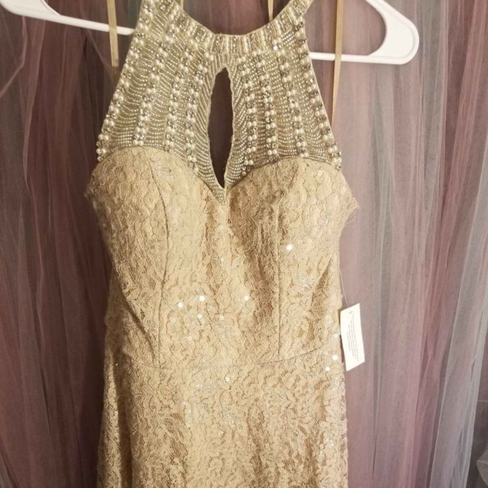 Champagne sparkle dress